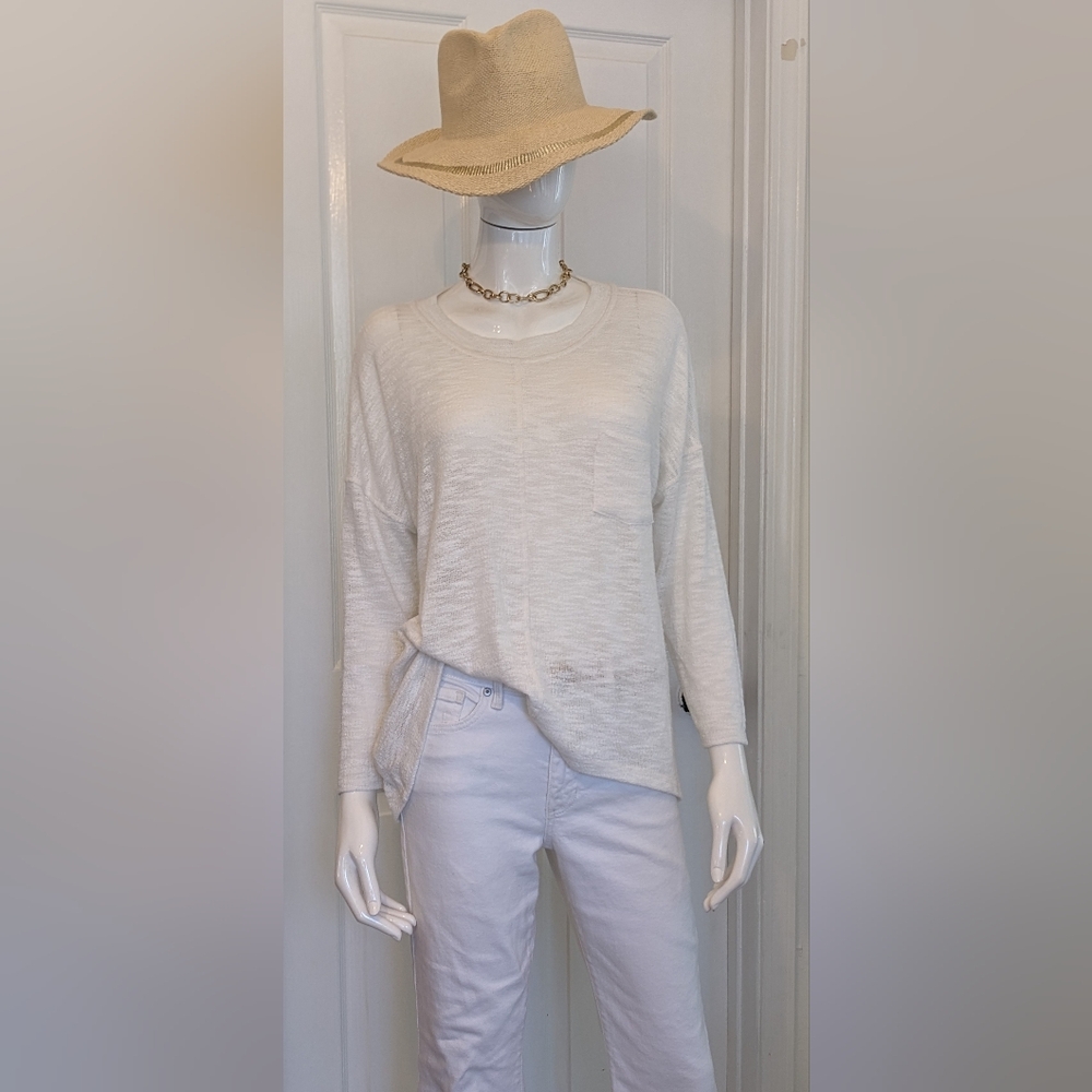 Cherish Cream Knit Sweater Large